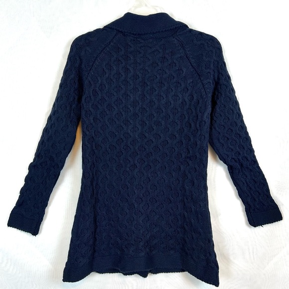 NWT Girls Navy Blue Canle Knit Cardigan Sweater / Size XL - Picture 7 of 8